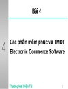 Các phần mềm phục vụ TMĐT Electronic Commerce Software