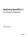 Beginning OpenOffice 3 From Novice to Professional