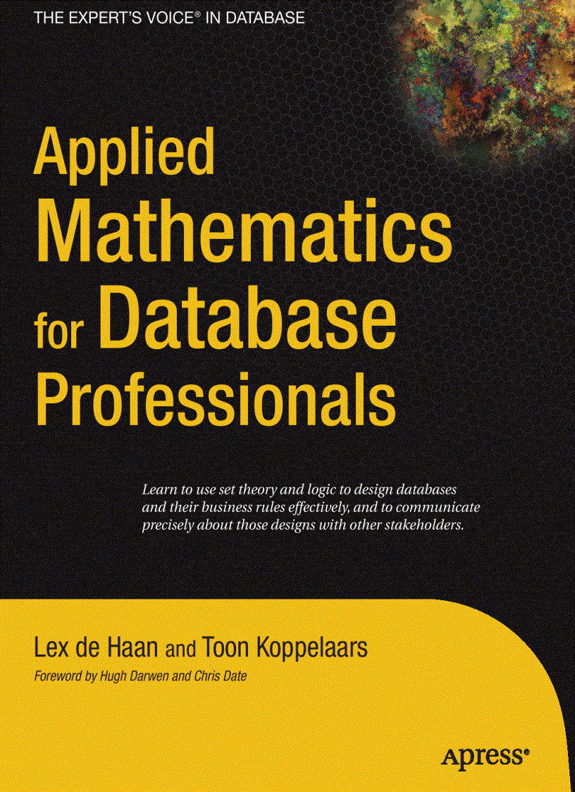 Applied Mathematics for Database Professionals