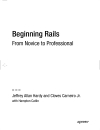 Beginning Rails From Novice to Professional