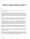 Understanding the Session Border Controller Portfolio from Cisco