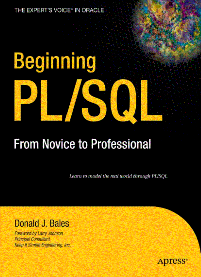 Beginning PL SQL From Novice to Professional