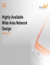 Highly AvailableWide Area NetworkDesign