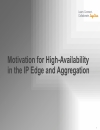 Best Practices to Deploy High Availability in Service Provider Edge and Aggregation Architectures