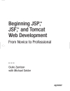 Beginning JSP JSF and Tomcat Web Development From Novice to Professional