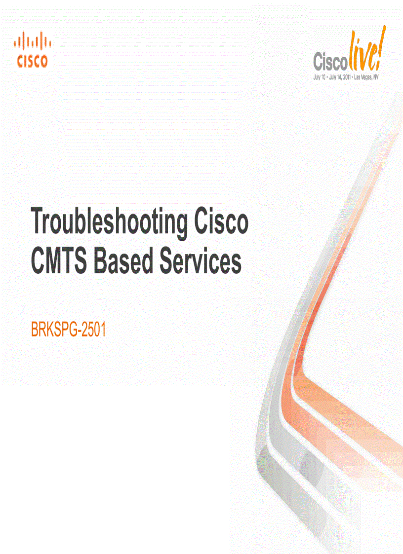 Troubleshooting Cisco CMTS Based Services