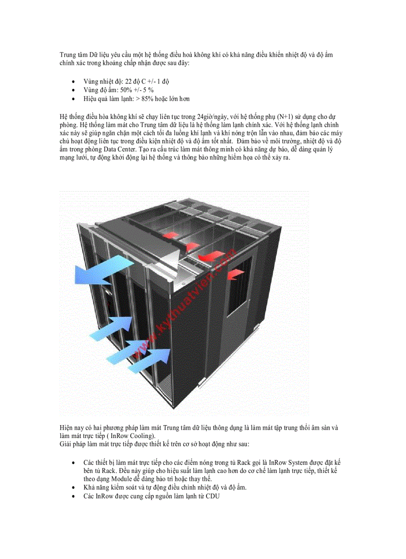 Tìm hiểu về một Data Center Kỳ 10 Hệ thống điều hoà không khí