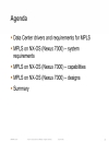 Data Center deployments with MPLS on NX OS Nexus 7000