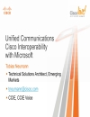 Unified CommunicationsCisco Interoperability with Microsoft