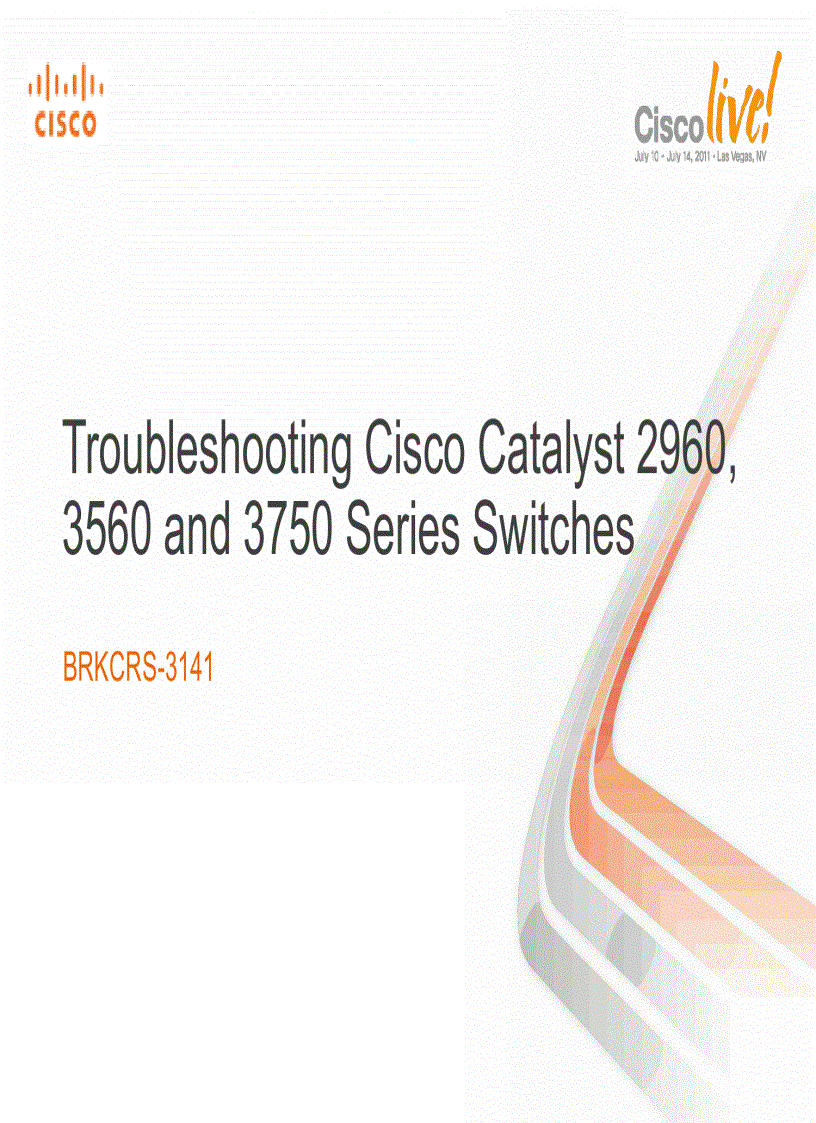 Troubleshooting Cisco Catalyst 2960 3560 and 3750 Series Switches