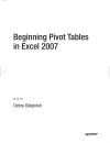 Beginning Pivot Tables in Excel 2007