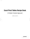 Excel Pivot Tables Recipe Book A Problem Solution Approach