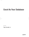 Excel As Your Database