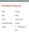 Chuyên đề hệ điều hành linux