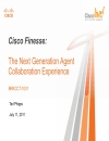 Cisco Finesse The Next Generation Agent Collaboration Experience