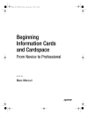 Beginning Information Cards and Cardspace From Novice to Professional