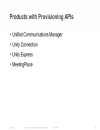 Taxonomy of Cisco UC APIs