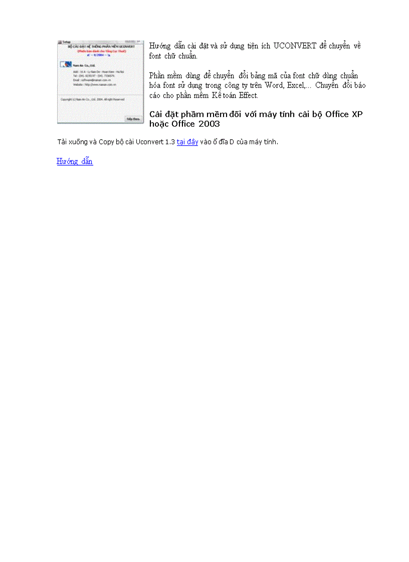 Hướng dẫn cài đặt và sử dụng tiện ích UCONVERT để chuyển về font chữ chuẩn