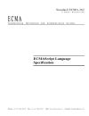 Standard ECMA 262