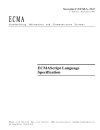 Standard ECMA 262