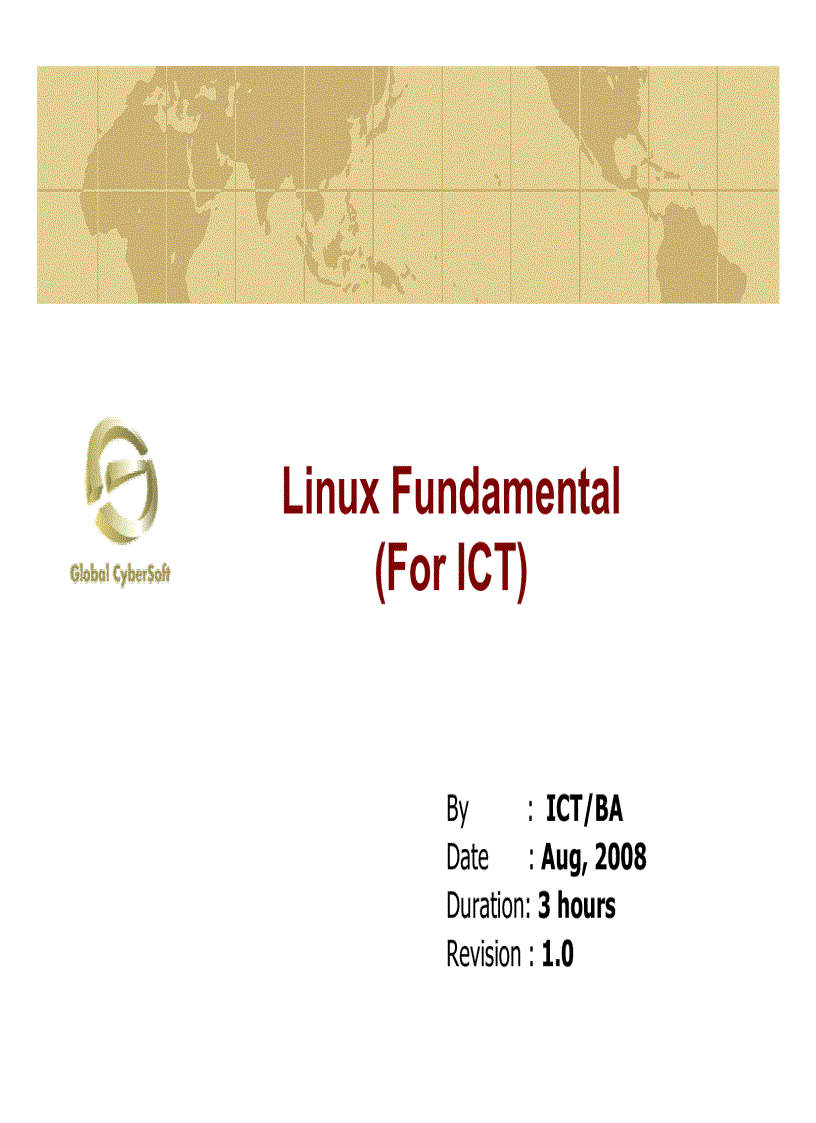 Linux Fundamental For ICT