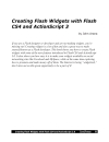 Creating Flash Widgets with Flash CS4 and ActionScript 3 0