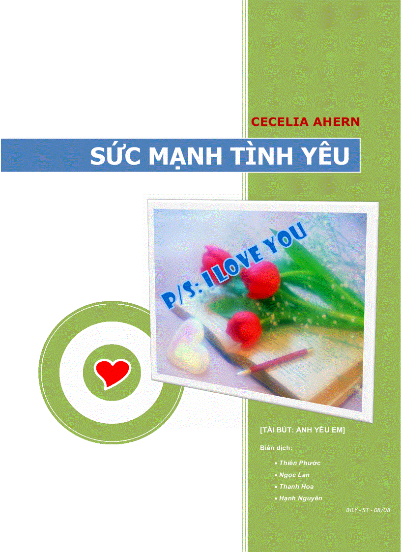 PS I love you Lời nhắn nhủ từ bên kia thế giới Tiếng Việt