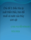 Điều hòa áp suất thẩm thấu trao đổi muối và nước của thủy sinh vật