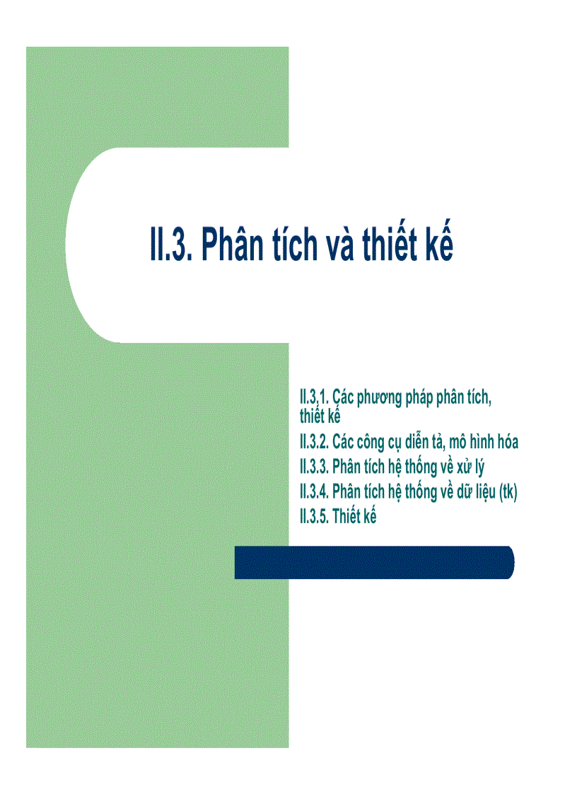 Phân tích và thiết kế