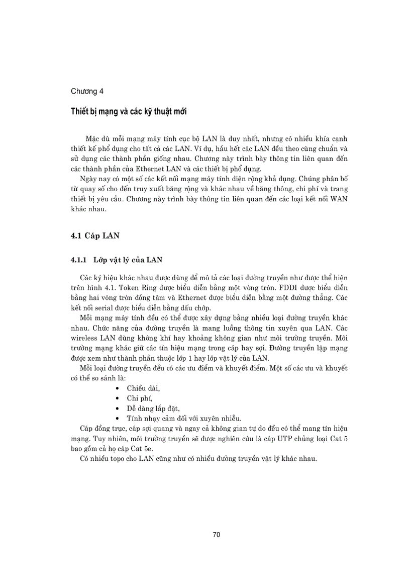 Thiết bị mạng và các kỹ thuật mới
