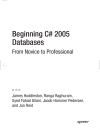 Beginning C 2005 Databases From Novice to Professional