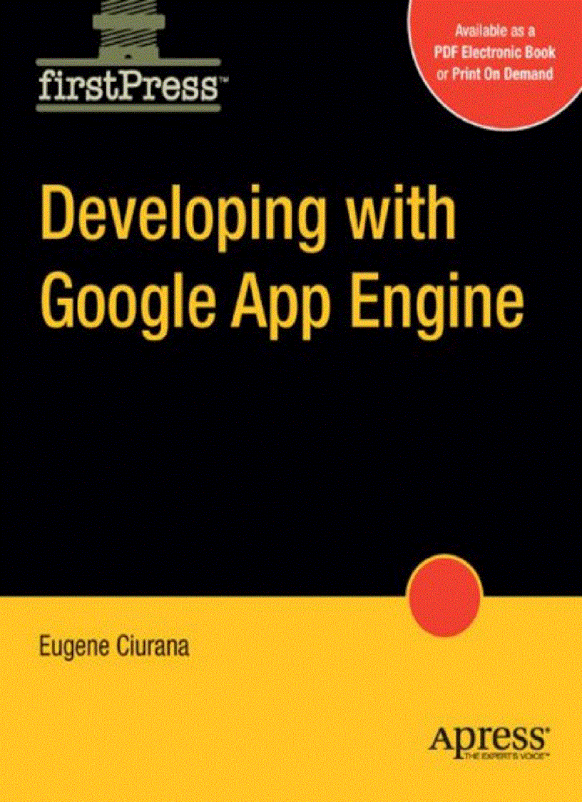 Developing with Google App Engine