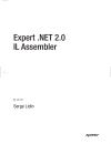 Expert NET 2 0 IL Assembler