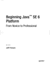 Beginning Java SE 6 Platform From Novice to Professional