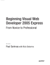 Beginning Visual Web Developer 2005 Express From Novice to Professional