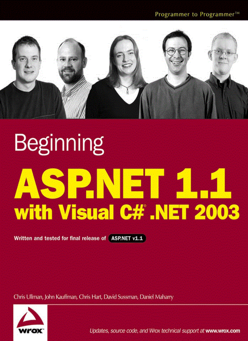 Beginning ASP NET 1 1 with Visual C NET 2003