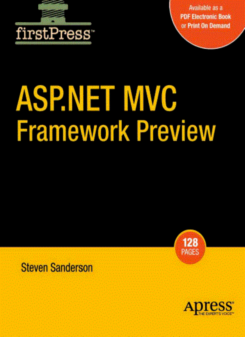 ASP NET MVC Framework Preview