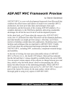 ASP NET MVC Framework Preview