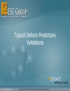 ProCast Typical Defects Predictions Validations