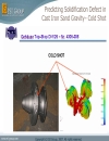 ProCast Typical Defects Predictions Validations