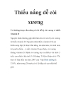 Thiếu nắng dễ còi xương