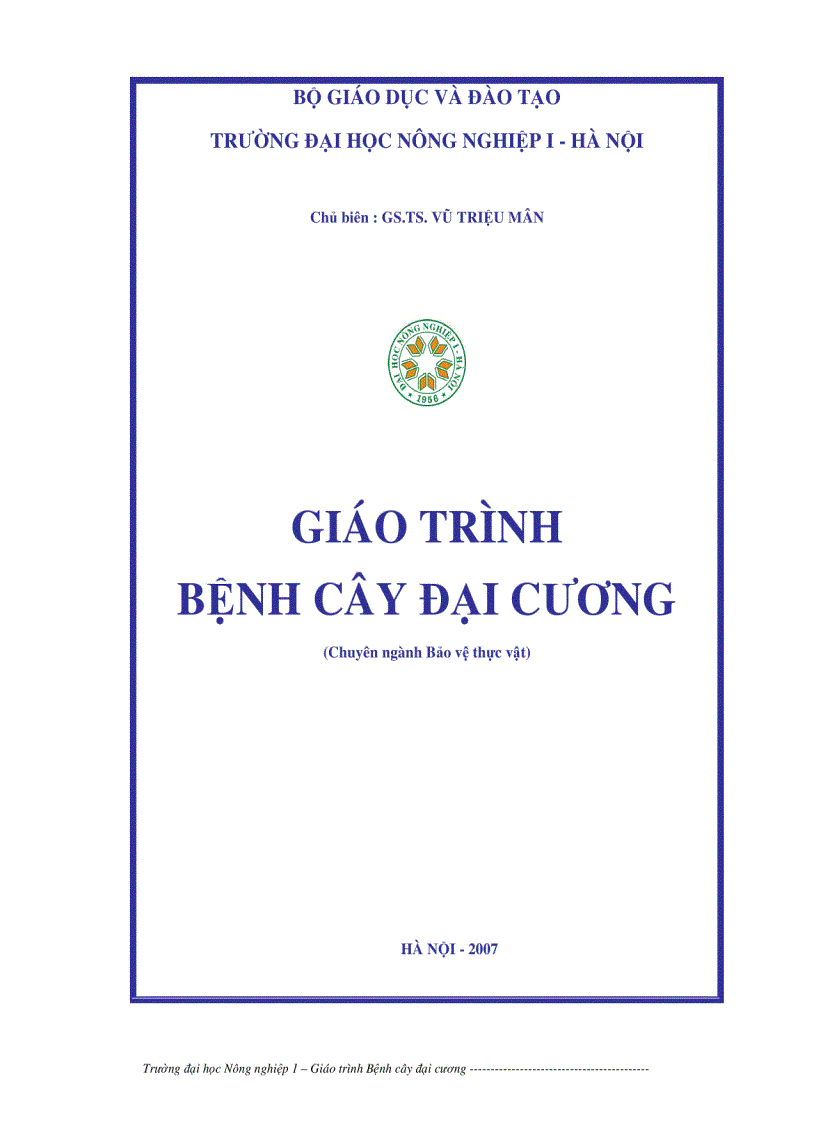 Bệnh cây đại cương