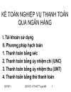 Kế toán nghiệp vụ thanh toán qua ngân hàng