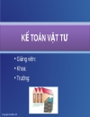 Kế toán vật tư