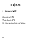 Các công cụ thanh toán và một số nghiệp vụ chủ yếu tại các ngân hàng thương mại nước ta hiện nay