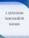 Bao thanh toán là gì