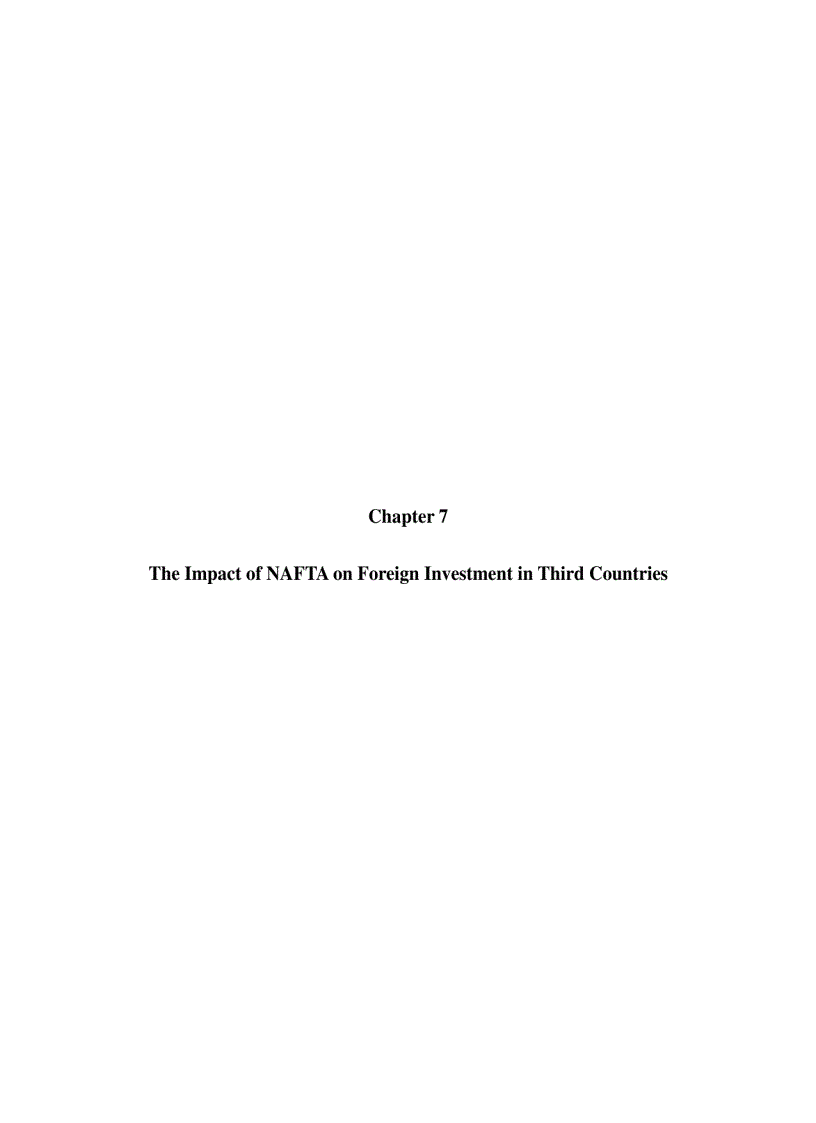 The Impact of NAFTA on Foreign Investment in Third Countries