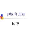 Bài tập Toán tài chính 1