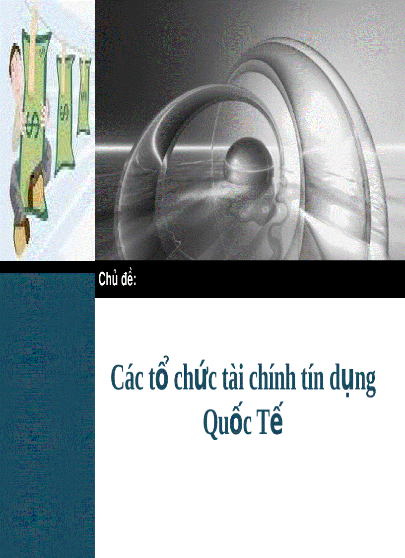 Các tổ chức tài chính tín dụng Quốc Tế