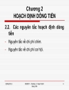 Hoạch định dòng tiền